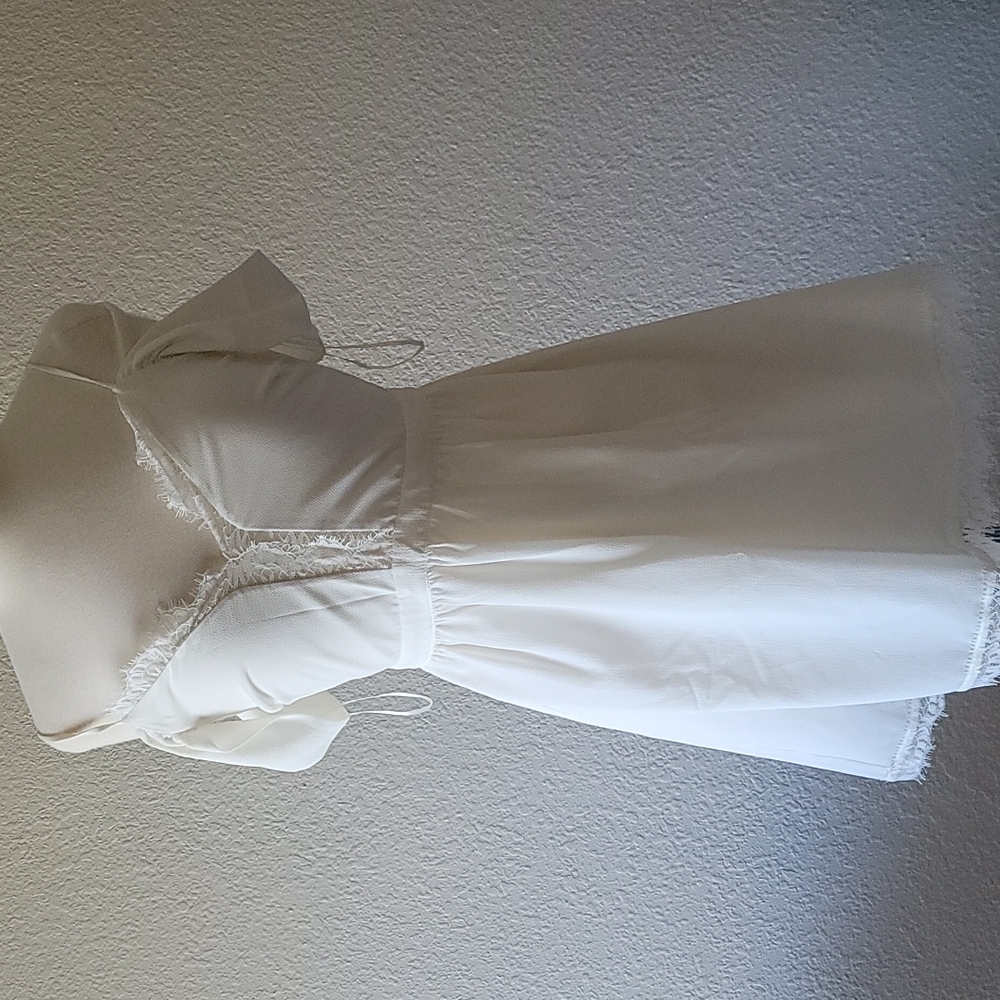 WAYF Cream/White Dress NWT